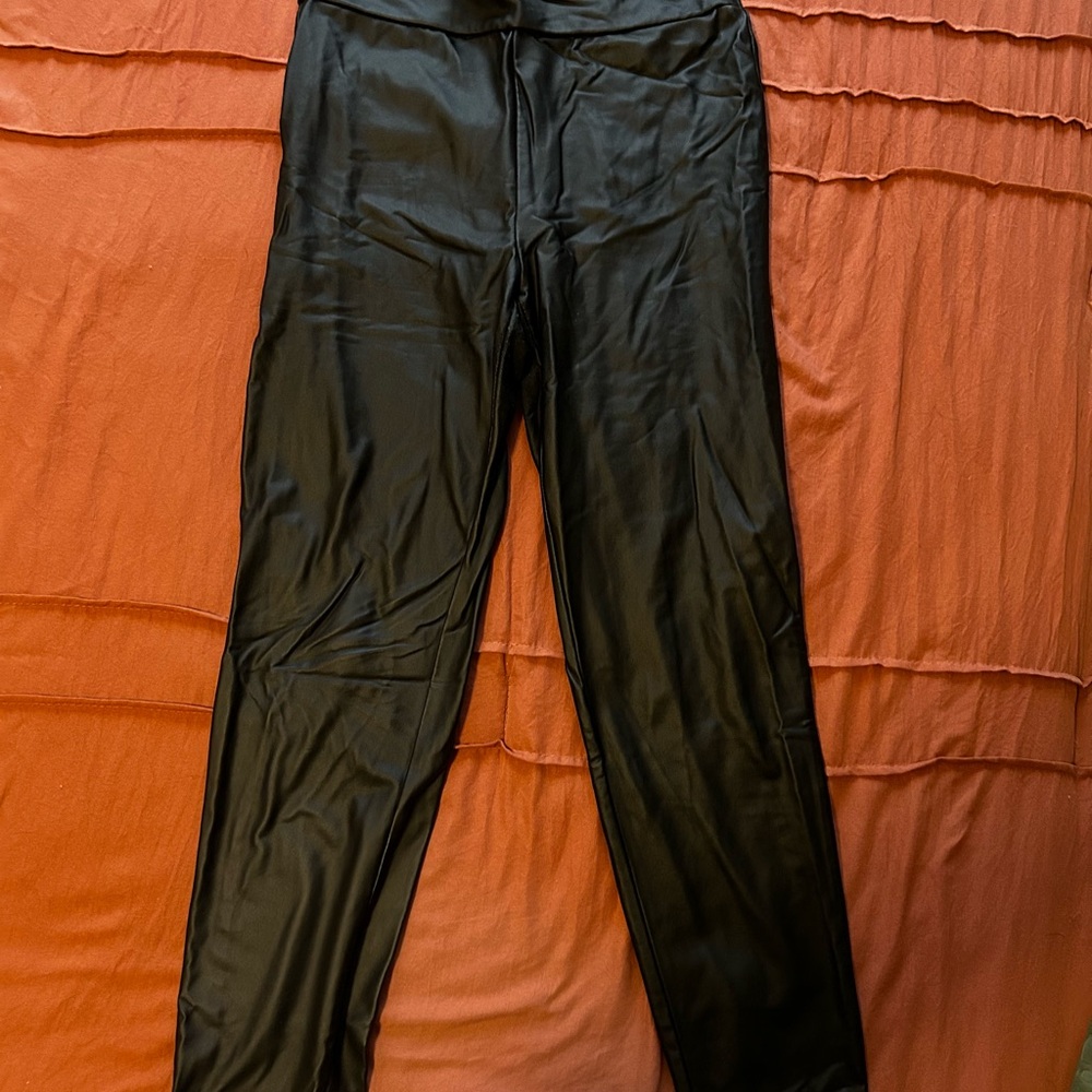 Sleek Leather Leggings